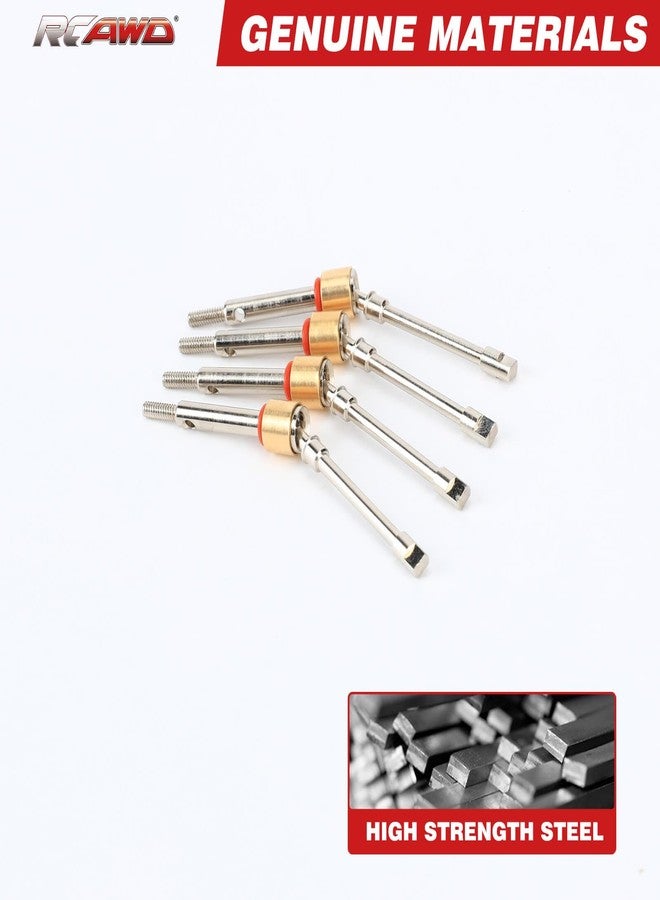 RCAWD مجموعة RCAWD من 4 قطع عمود إدارة أمامي +6 مم لسلسلة أعمدة إدارة Axial 1/24 SCX24 AX24 CVD - Image 3